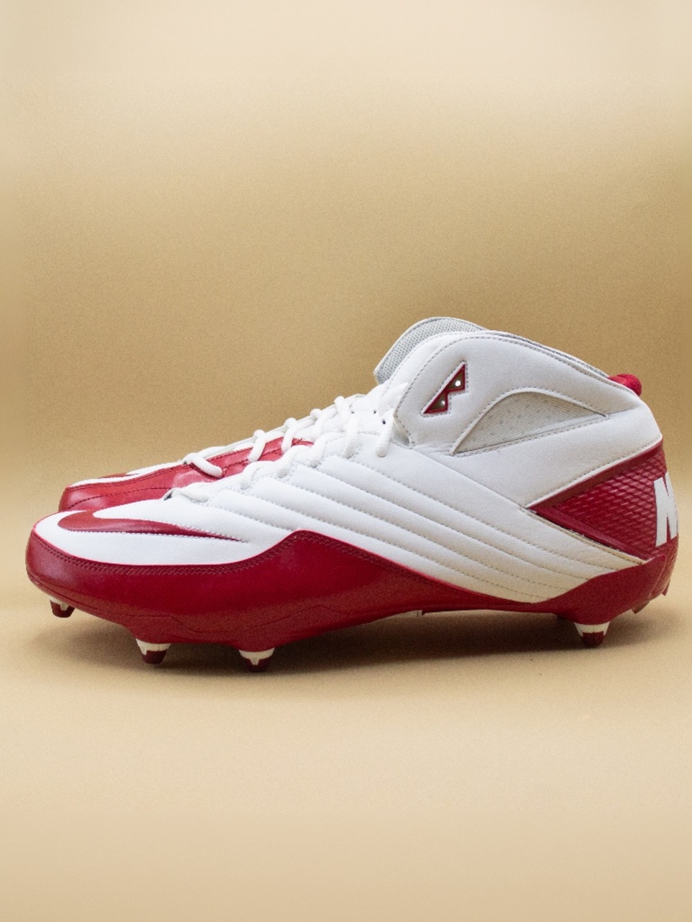 Nike SuperSpeed TD Red White Football Cleats 396253-191 Men's Size 16